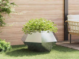 Planter 2 pcs Silver 75 x 75 x 60 cm Stainless Steel 884047