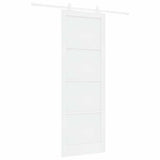 Sliding Door White 83 x 232 cm Solid Pine Wood 3333397