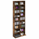 CD Cabinet Smoked Oak 65 x 23.5 x 175 cm Engineered Wood 8012662