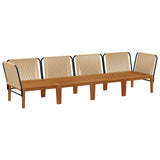 4 pcs Solid Acacia Wood & Rope Natural 3407775