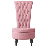 HighBackChair Pink 56.5 x 70 x 110 cm Velvet 42020677