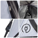 Camping Tent Dome 5-Person White Blackout Fabric Quick Release 4004188