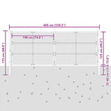 Garden Gate Anthracite 400x125 cm Steel 154573