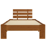Bed Frame without Mattress Honey Brown 100x200cm Solid Wood Pine 283179