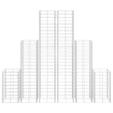 6 Piece Gabion Set Galvanised Wire 141049