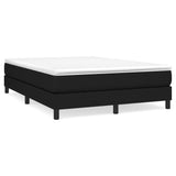 Box Spring Bed Frame Black Double Fabric 3121168