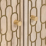 Side Cabinet 60x33x75 cm Solid Wood Mango 358273
