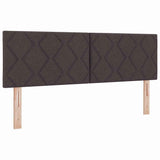 Headboard with Headboard Dark Brown 144 cm Faux Leather 42007244