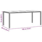 Garden Dining Set 9 pcs Beige Poly rattan 3334884