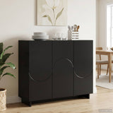 Sideboard Black 85.5 x 31 x 75 cm Engineered Wood 8011541