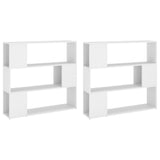 Book Cabinet Room Divider White 100x24x188 cm 3082071