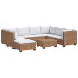 9 pcs Rattan Lounge Set with Cushions GENDT Natural Rattan 3429864