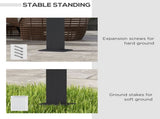 3 x 3m Aluminium Pergola, with Retractable Roof - Dark Grey T3398P313601