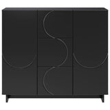Sideboard Black 85.5 x 31 x 75 cm Engineered Wood 8011550