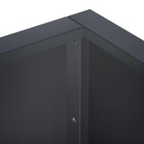 Retaining Wall 4 pcs 100 x 100 x 30 cm Steel Anthracite 3449200