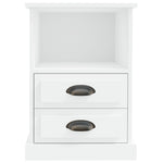 ZNTS Bedside Cabinet White 43x36x60 cm 816328