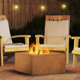Fire Pit Brown 60 x 60 x 30 cm Weathering Steel 858919