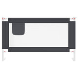Toddler Safety Bed Rail Dark Grey 140x25 cm Fabric 10228