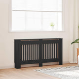 Radiator Cover 2 pcs Black 152 x 19 x 81.5cm Engineered Wood 3403232