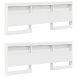 Bookcase Bed with Headboard White 180 x 200 cm Engineered wood 3335744