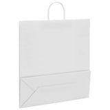 Paper Bags 250 pcs with Handles White 45x17x48 cm 4101625