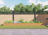 Garden Raised Bed 390 x 100 x 36 cm Galvanised Steel 42017361