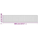 Rug Rectangular Brown 80x400 cm Bamboo 376920