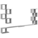 Wall-Mounted TV Shelf Grey Sonoma 160 x 15 x 94 cm 8012313