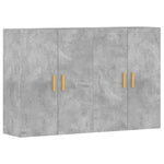 Wall Mounted Cabinets 2 pcs Concrete Grey Engineered Wood 3197876