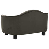 Dog Sofa Dark Grey 67x47x36 cm Plush 171087