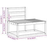 Outdoor Sofa Set 2 pcs White 182.5 x 63 x 73 cm 3388173