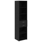 Highboard Black Oak 45 x 42.5 x 185 cm Engineered Wood 3402640