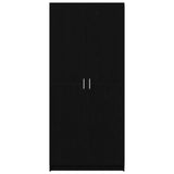 Wardrobe Black Oak 80 x 50.5 x 180 cm Engineered Wood 3333855
