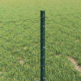 Fence with Post Green 0.4 x 25 m Steel 3336702