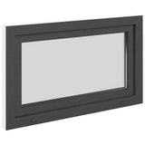Basement Window RISOR 100 x 70 cm PVC and Glass Anthracite 42047295