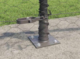 Welded Wire Fence with Concrete Base 25 x 0.4 m 3353644