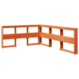 Bookcase Bed without Mattress Wax Brown 140x190cm Solid Wood Pine 3324513