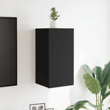 Wall Mounted TV Cabinets 2 pcs Black 30.5x30x30 cm 804485