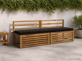 2-Piece Bench Cushions SOEST 2 pcs 100% Polyester Black 949923