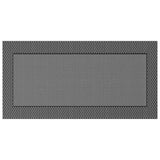 Outdoor Rug Chevron ARAKIL Black and Grey 500 x 250 cm 42003457