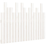 Wall Headboard White 108x3x80 cm Solid Wood Pine 824774