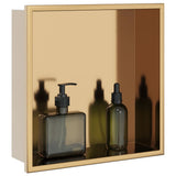 Shower Niche Brushed Gold 32x32x9 cm Stainless Steel 4005125