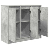 Sideboard Concrete Grey 85x34x76 cm Engineered Wood 861628