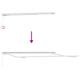 Retractable Awning Light Grey 400 x 300 cm 3330639