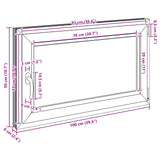 Basement Window RISOR 100 x 50 cm PVC and Glass Anthracite 42047331