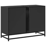 Bathroom Sink Cabinet Black 80x33x60 cm Engineered Wood 849289