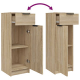 Bathroom Cabinet Sonoma Oak 32x33.5x90 cm Engineered Wood 811289