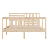 3101153 Bed Frame without Mattress Solid Wood 140x200 cm