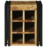 Wine Rack Brown and Black 35 x 35 x 39 cm Solid Mango Wood 4016754