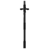 Garden Gate with Lock Black 85 x 100 cm Powder-coated steel 42015864
